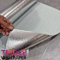Gambar Wallpaper Linen Roll | Wallpaper Dinding Stiker | TRIDEE WALLPAPER | 50x300CM - Putih dari Tridee Wallpaper Kota Administrasi Jakarta Barat 2 Tokopedia