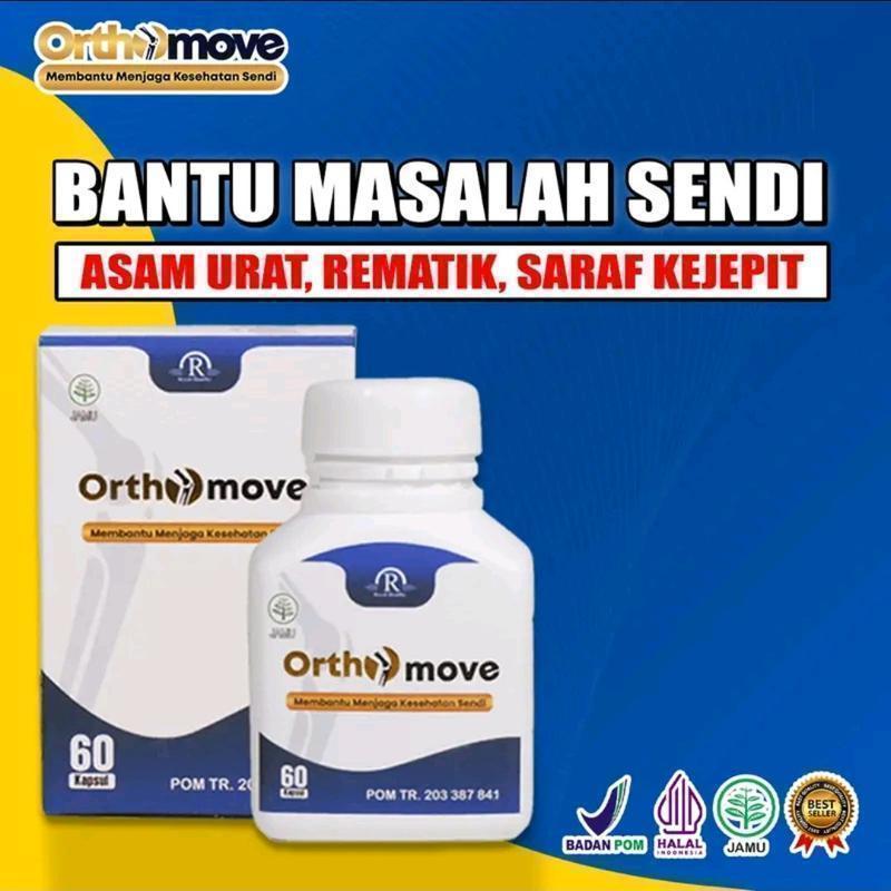 Orthomove isi 60 kapsul - Suplemen Herbal Sendi dan Asam Urat baik untuk kesehatan Original Bpom 0