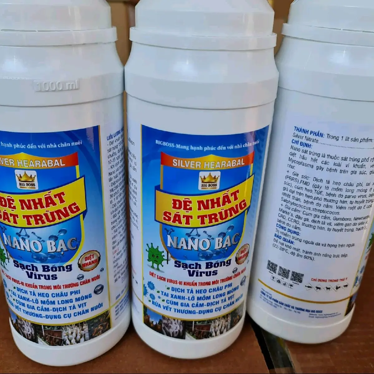 Sát trùng, khử khuẩn chuồng nuôi Nano bạc sạch virut