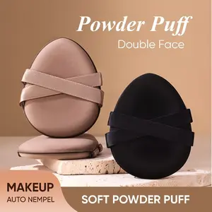 [Skistore] Powder Puff Double Face Super Soft – Puff Bedak Halus Makeup Auto Nempel Dry & Wet Finish