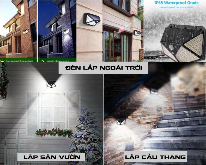 Product Introduction of Đèn năng lượng mặt trời 100 lED siêu sáng 3 chế độ không sử dụng điện đèn ngoài trời đèn cảm biến chuyển động đèn led 6