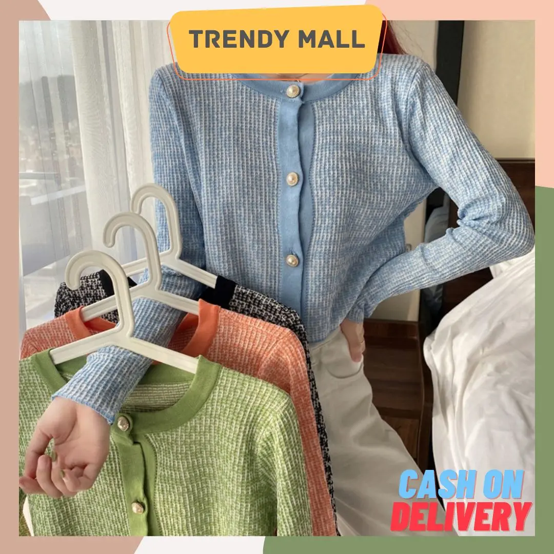 278 Pakaian Wanita Rajut Premium/Knit Lengan Panjang Bahan Adem Baju Wanita model korea dengan Kancing Casual Knitwear