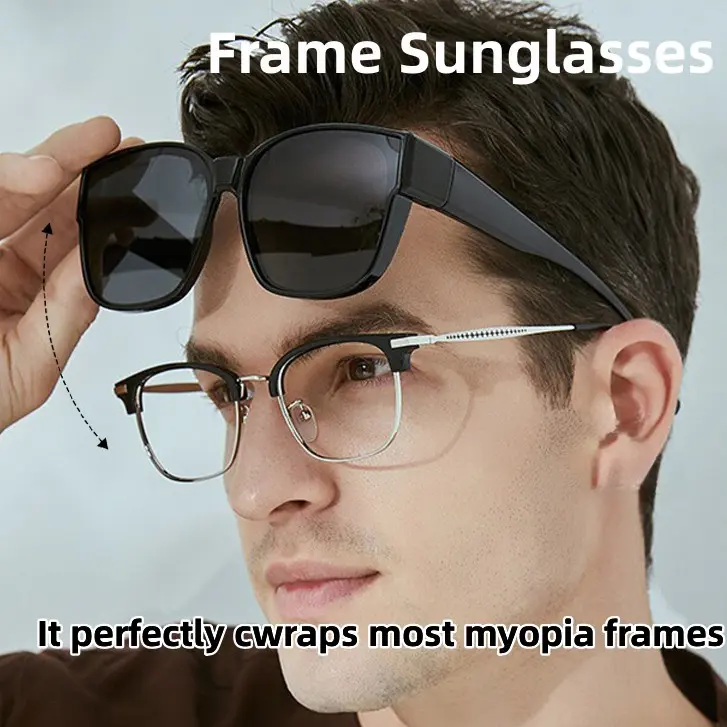 Polarized Wraparound Sunglasses Fit Over Light Glasses For Women Men Frame Driving Travel Shades