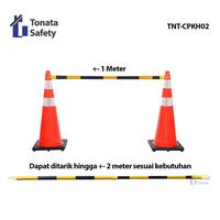 Gambar Cone Bar / Cone Pole Pembatas Kerucut 1–2 Meter Kuning Hitam / Tiang Pembatas Area Lalu Lintas & Parkir / Tongkat Penghubung Traffic Cone / Aksesoris Safety Cone Expandable Bar / Cone Bar Extensible Warna Kuning Hitam Reflektif dari Tonata Indonesia Kab. Tangerang 2 Tokopedia