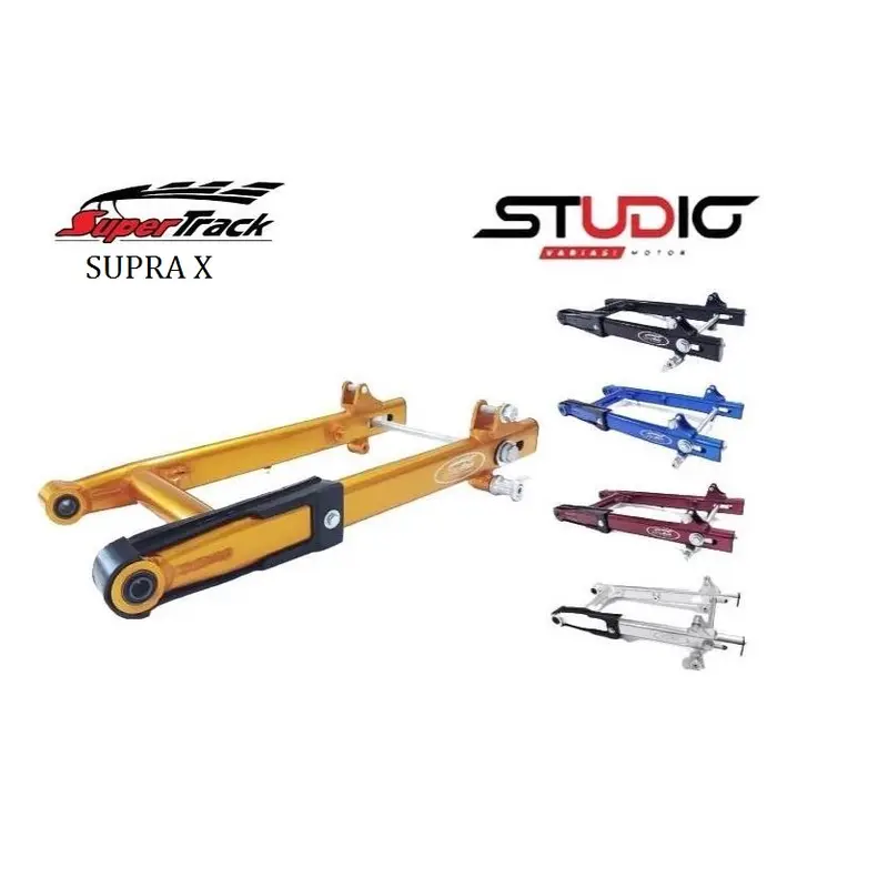 Swing Arm Supertrack Gen 2 Motor Supra X Supra Fit Lama Legenda Astrea Grand Bulus Sabit Garpu Belakang plus Baut - Universal Sepeda Motor Motorcycle 0