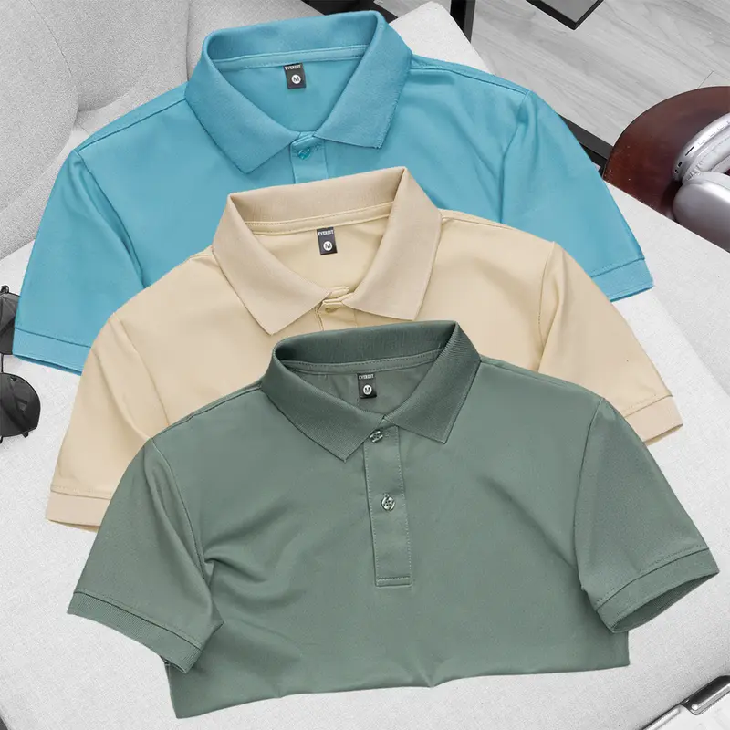 Bộ 3 áo thun polo nam Everest vải cá sấu co giản 4 chiều Nhiều màu Menswear Shirt 5