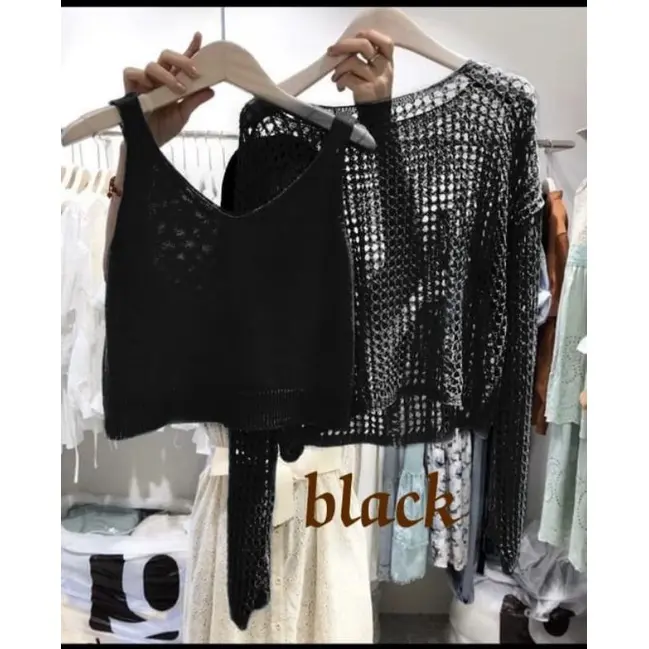 FX SHOP TOP VERMORRA RAJUT / ATASAN + INNER RAJUT / Fashion Wanita 0