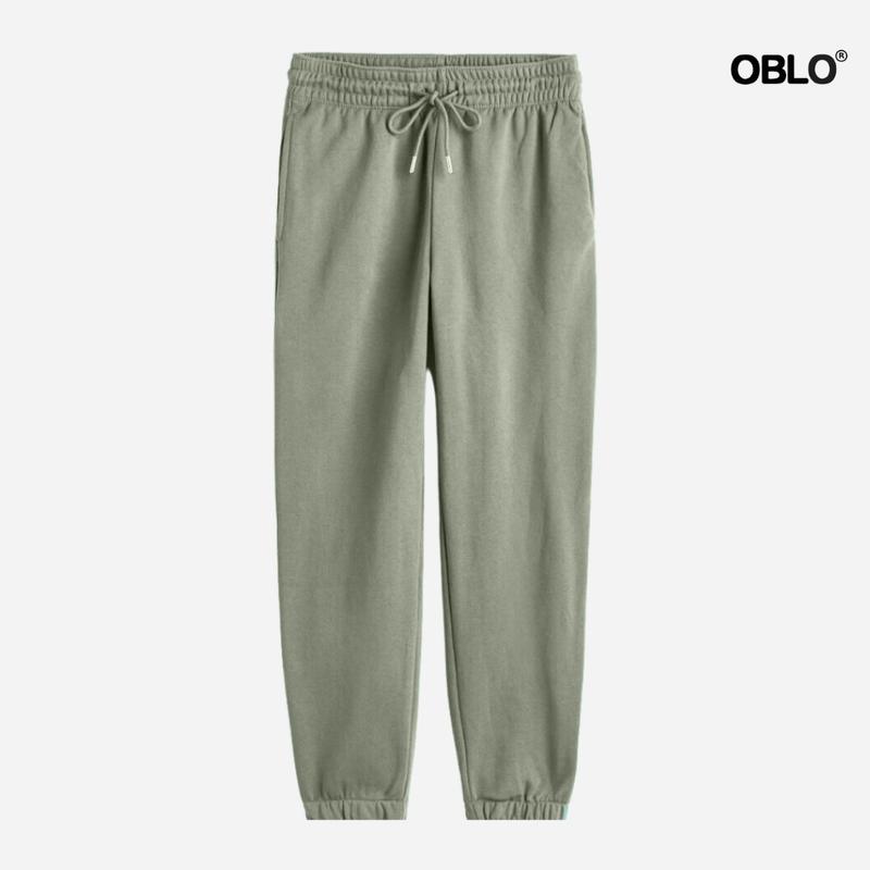 OBLO Sweatpants Celana Jogger Polos Unisex Pria dan Wanita Fleece Sport 3