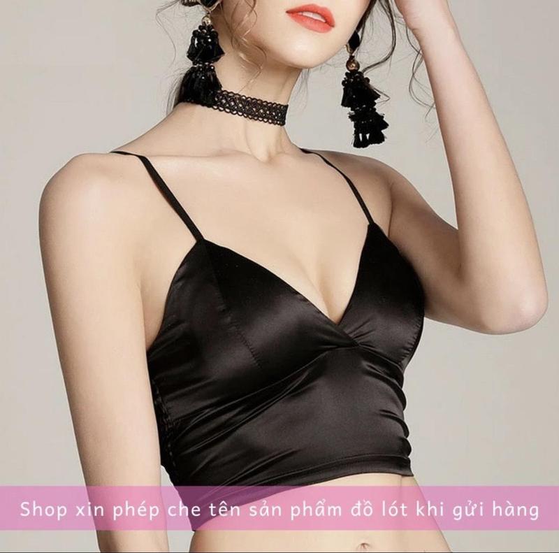 Product Introduction of Áo BRa Nữ 2 dây Satin  phi bóng , đệm mỏng 269 2