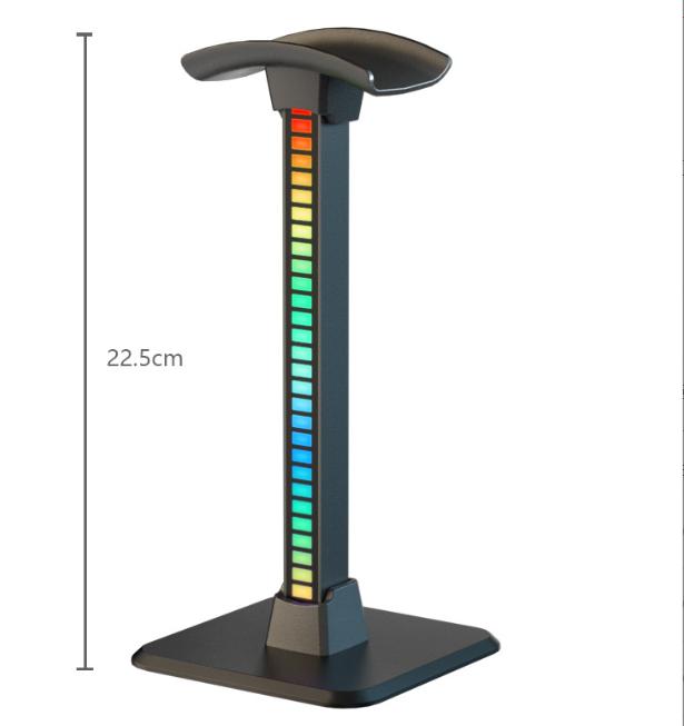 Giá treo tai nghe led RGB nháy theo nhạc tích hợp sạc nhanh không dây 15w 2 trong 1 tiện dụng