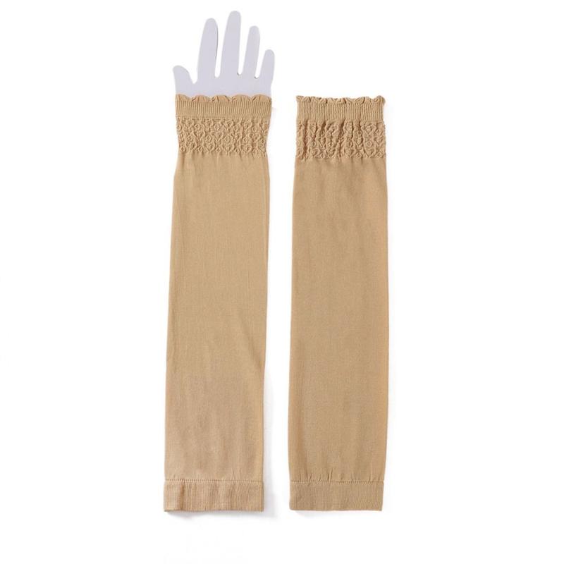 Portable Elastic Fabric Thin Sun Protection Sleeves Sun Protection Solid Color Middle Eastern Style Sleeves Anti-UV Stretch Fabric Armbands Summer 1
