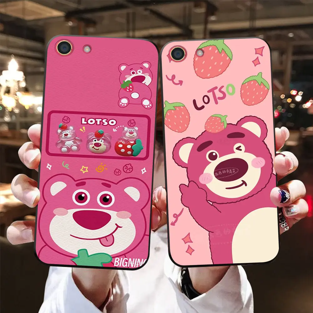 Ốp lưng oppo f1S / oppo f3 / oppo f3 lite / oppo f3 plus  in hình gấu dâu siêu cute dễ thương
