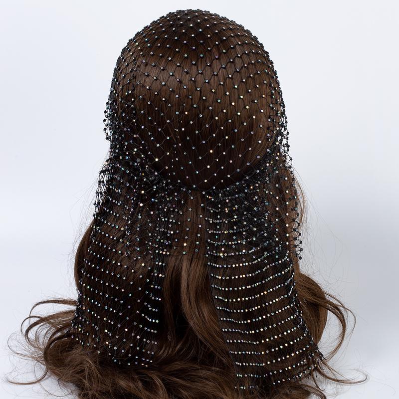 Product Introduction of Fishnet Head Wrap - Edgy Hair Net for Festivals/Parties, Stretchy & Breathable (Boho Rave Style) 1