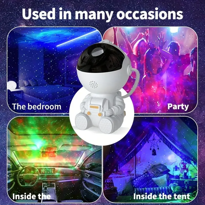 Astronaut Design LED Projector Night Light, Galaxy Projector with Remote Control, Novelty Lighting for Home Theater & Room Decoration 6