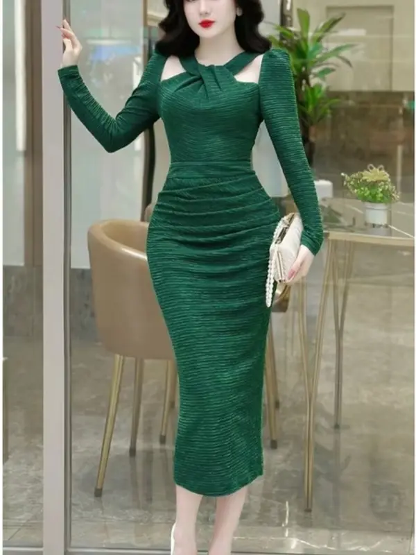 B5 Váy thiết kế sang chảnh dáng váy body ,chất xốp nhăn mềm mại co dãn nhẹ nhàng , không bai ,không xù, không gây kích ứng da. Nữ Women 5