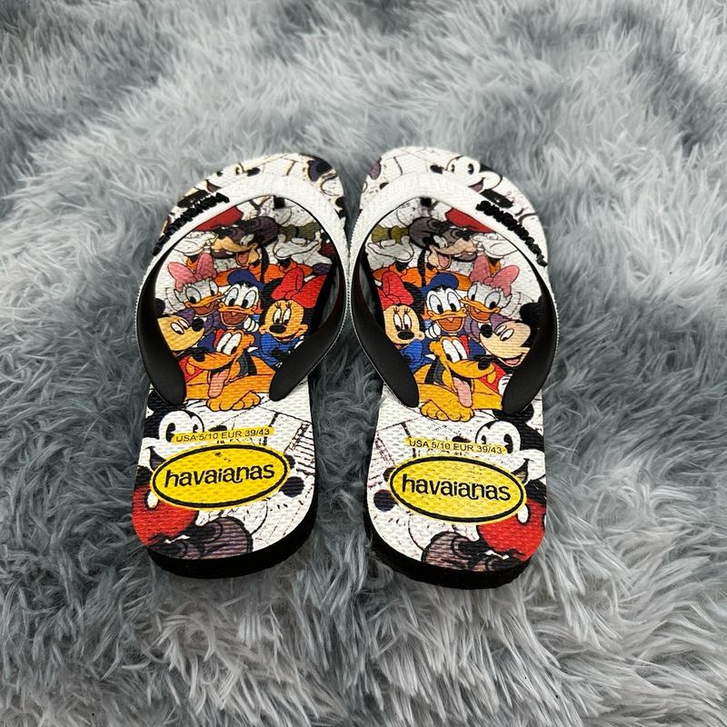 Dép kẹp tông lào cao su đế xuồng in hình Mickey cao su phong cách độc đáo thời trang thoải mái Nam Đế Bằng DéP