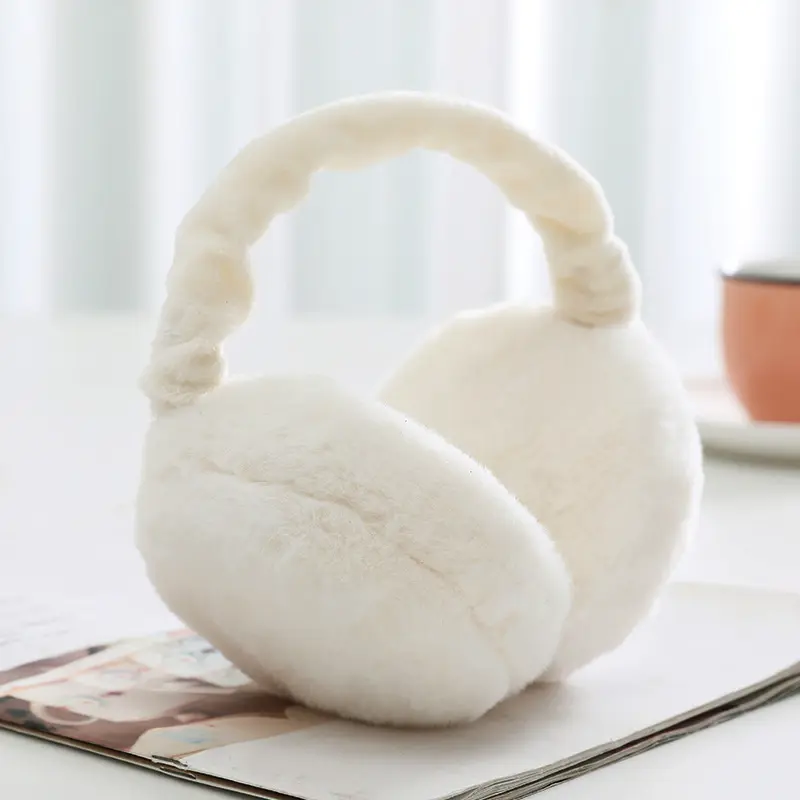 Mùa đông thoải mái, che tai, bắt gió mềm, cách nhiệt, lớp lót lông cừu mềm mại, thiết kế Thường Ngày thời trang twisted  ear Bàn Tay tai  nghe 4