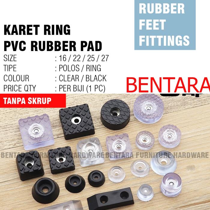 Jual KARET RING SKRUP HITAM CLEAR DIAMETER 22 25 28 32- M4 BULAT BUNDAR ...