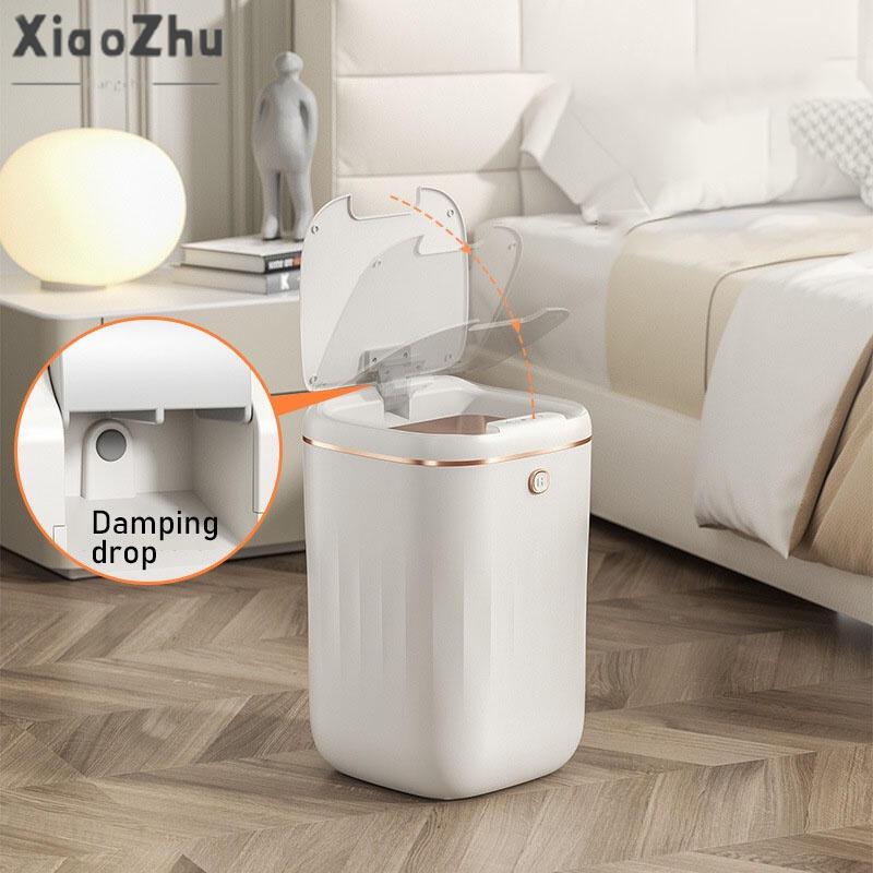 Product Introduction of Thùng rác thông minh, XiaoZHUBANGCHU, Cảm biến tự động, Dung tích lớn, Nhỏ Gọn, Thích hợp cho nhà bếp và phòng ngủ Đựng Rác Đồng 0