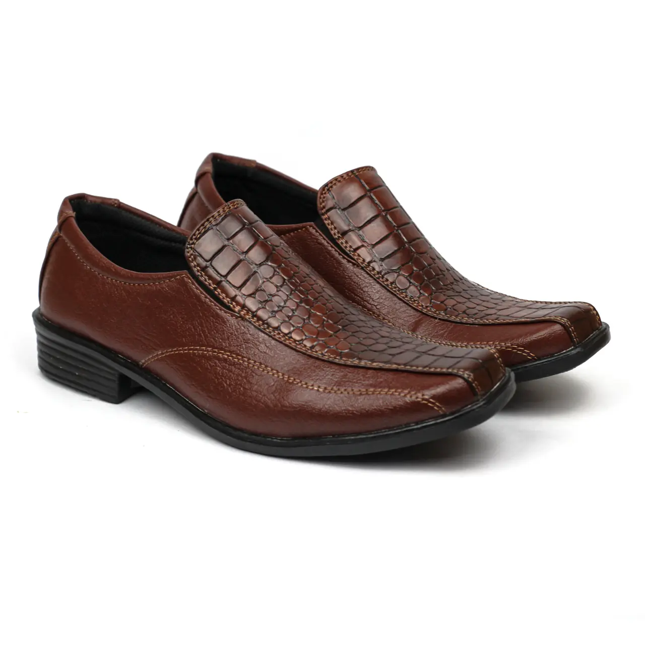 Sepatu Pantofel Pria Motif Buaya Kode Working F-11 Size 39 s/d 43 / Sepatu Kerja / Casual Shoes / Sepatu Hitam