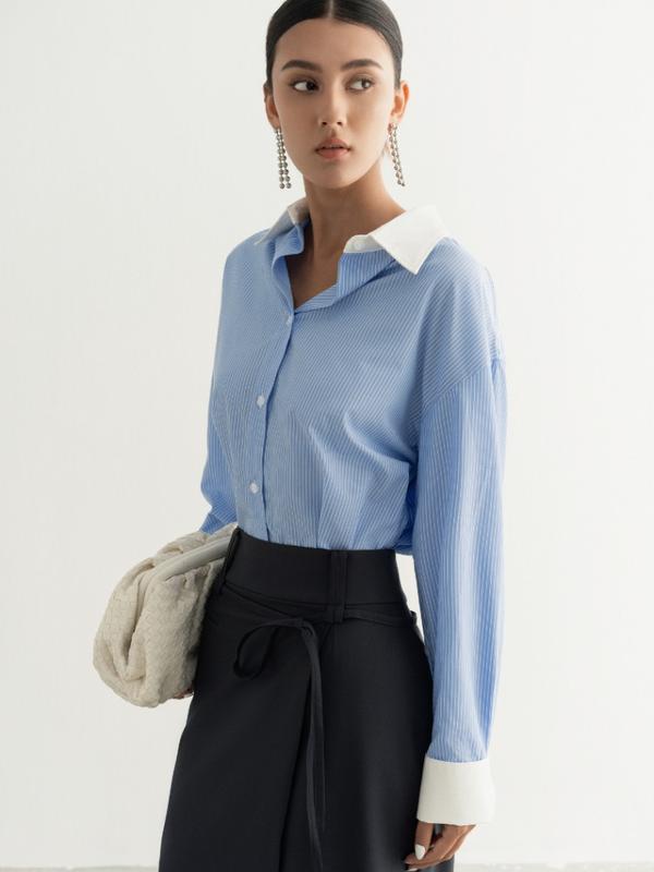 Sơ mi contrast form relax MONO TALK_MOF25S-T10012TK