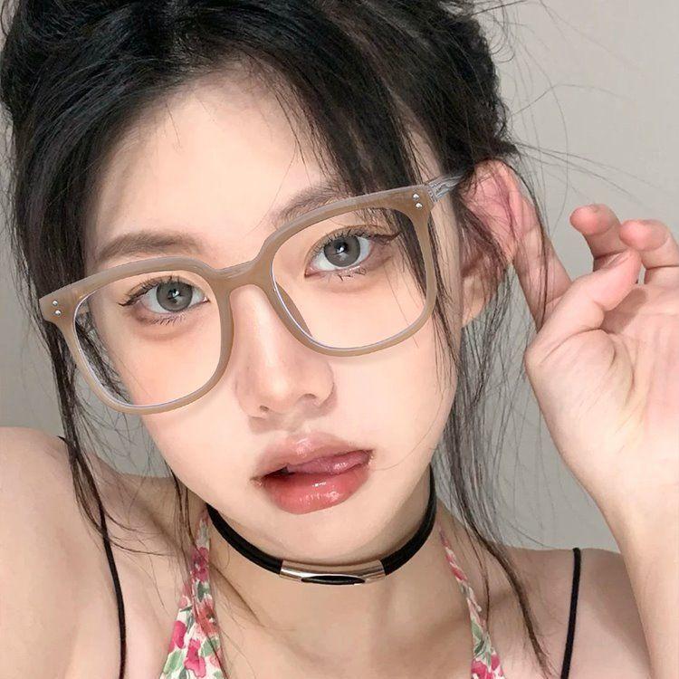 Kính Không Trang Điểm, Gọng Đen Hợp Xu hướng Dành Cho Phụ Nữ Và Nam Giới, Phong Cách Hàn Quốc, Kính Theo Toa Thời Trang, Chống Ánh Sáng Xanh, Chống Bức Xạ, Thích Hợp Cho Cả Nam Và Nữ 6