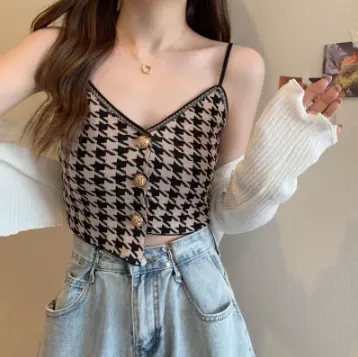 Tank Top Zar Atasan Wanita Singlet Crop Top Korean Style Cantik Nyaman