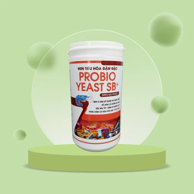 PROBIO YEAST SB+ [454 g/lon] - Men tiêu hóa đậm đặc - Men vi sinh đề kháng với kh.áng si.nh, bổ sung lợi khuẩn đa dạng, tiêu hóa tốt, nong to đường ruột, phòng chống các bệnh rỗng ruột, phân trắng trên tôm. 1