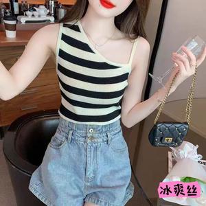 เสื้อกั๊ก เสื้อชั้นใน สไตล์อเมริกัน ยอดนิยม สำหรับผู้หญิง ชุดสาวฮอตฤดูร้อน ไม่ซ้ำใคร โดดเด่น เสื้อถักแขนกุด