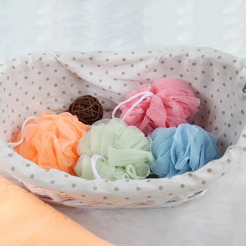 Bóng Tắm, Chất Liệu Polyester, Hoa Tắm, Bọt Làm Sạch, Chà Bóng Tắm, Khăn Tắm Tạo Bọt, Lau Tắm, Hoa Tắm 1