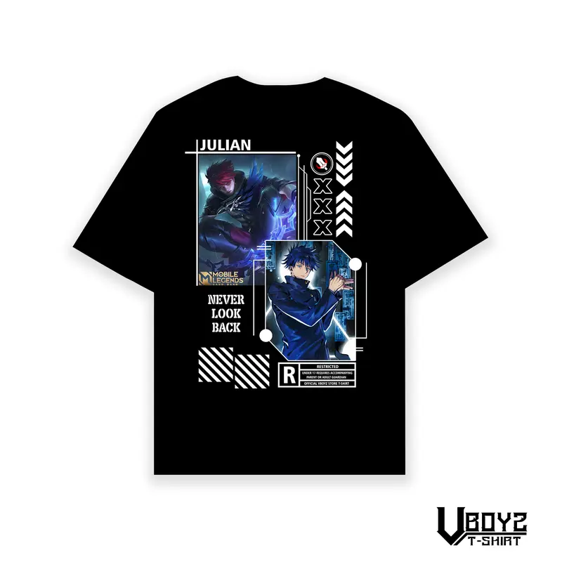 Kaos Mobile Legend Spesial Colaboration Julian x Megumi Fushiguro Jujutsu Kaisen Tshirt 0