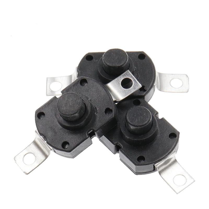 Product Introduction of 10PCS Push Button Switch 1712KD 30V 1A Flashlight Switch LOCK 17X12X9.5MM Table lamp Switch Flashlight Button Switch ON-OFF 2