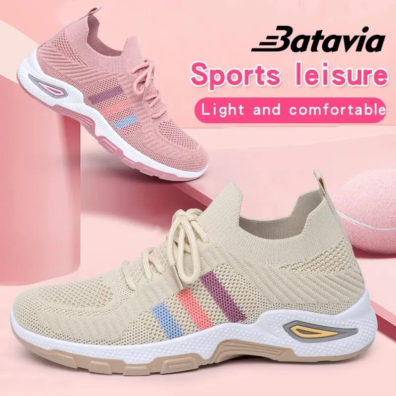 [Produk Lokal] Sepatu Rajut Wanita Batavia A122 Sneakers