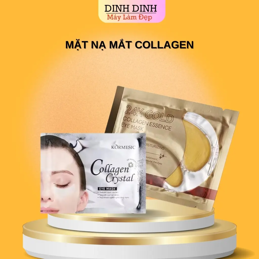 Mặt nạ mắt Collagen dưỡng ẩm, làm sáng da, giảm quầng thâm, bọng mắt, nếp nhăn Kormesic