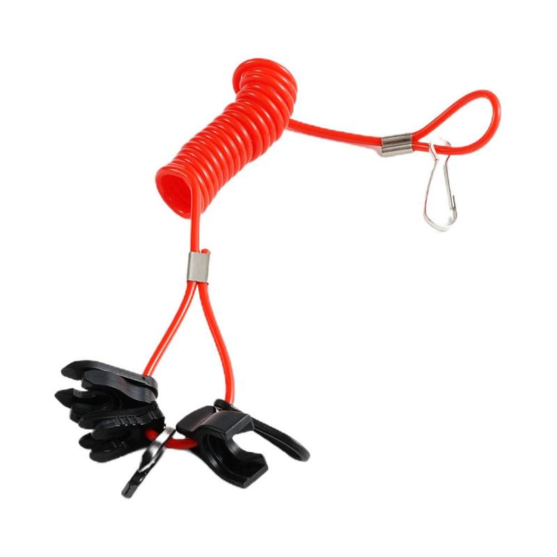 Product Introduction of 1set 7 Keys Boat Engine Outboard Motor Kill Switch Lanyard Motorboat Safety Urgent Rope Key Selling Reminder Tether Flameout Rop 33