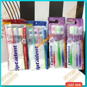 Ciptadent Sikat Gigi Crystal Clean Soft Medium Isi 3 Classic Double Action Regular Soft Kepala Penuh Lembut Pas Sensitif Cleaning Cover