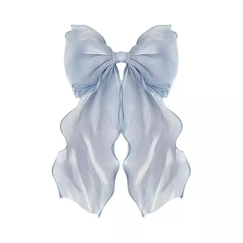 Kẹp Tóc Nàng Tiên Cá Ji, Siêu Thanh Lịch, Thiết Kế Lung Linh Tinh Xảo, Nút Thắt Lớn, Kẹp Trên Streamer, Thích Hợp Cho Bé Gái Mùa Hè, Phong Cách Người Nổi Tiếng Trên Internet, Thiết Kế Sau Đầu, Phụ Kiện Tóc Thanh Lịch, Hàng Mới Về kepto  cnotieuthu Women 4