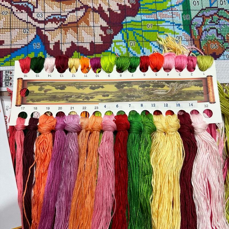 Mẫu mới 2024, TRANH THÊU KÍN HOA MẪU ĐƠN  SIÊU HÓT Handmade Thêu Chữ Làm Đồ Handmade 3