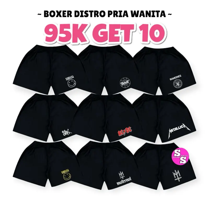 100RIBU DAPAT 10 CELANA PENDEK BOXER PRIA | BOXER PRIA SABLON DIGITAL