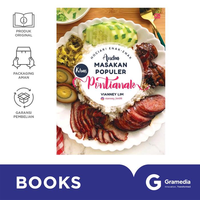 Gambar Buku Hociak Enak-Enak Masakan Populer Khas Pontianak (Vianney Lim) dari Gramedia Kota Administrasi Jakarta Timur Tokopedia