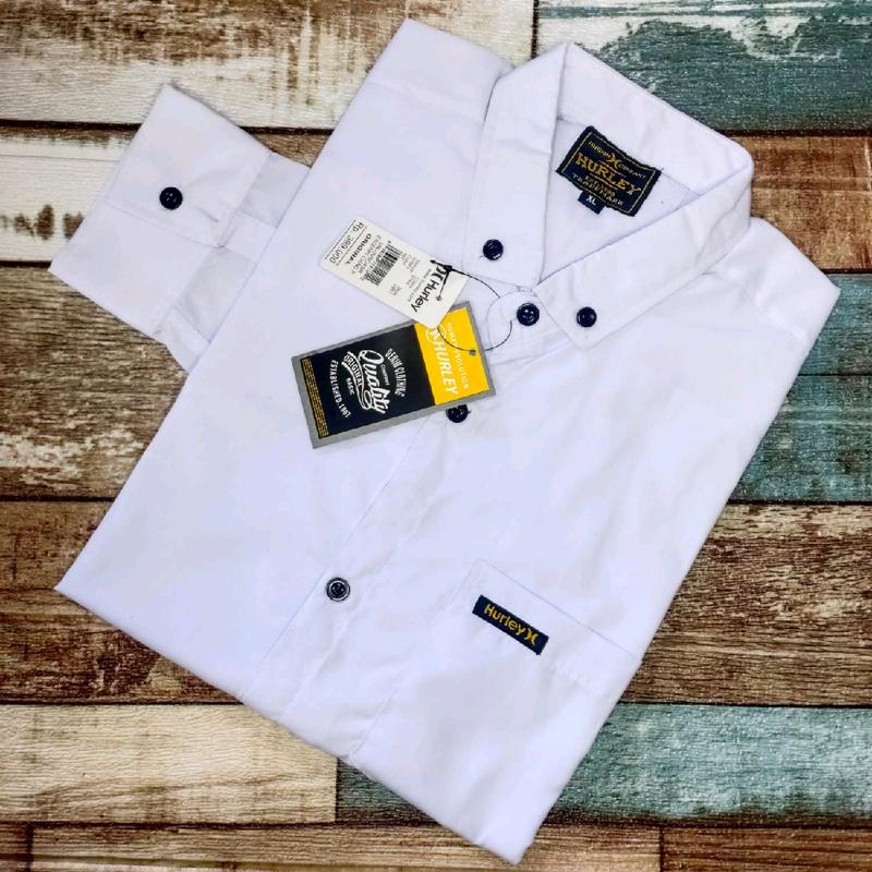 Kemeja Polos Pria Lengan Panjang Cotton oxford poplin Slimfit 2