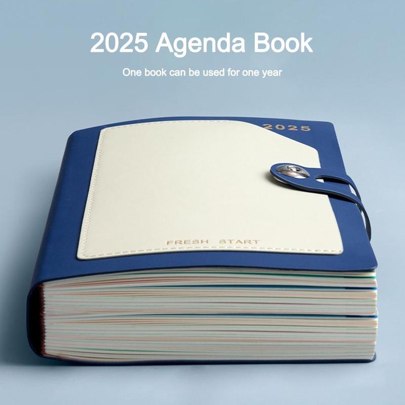 Sổ Tay Lịch Hàng Ngày, Cầm Tay, Sổ Kế Hoạch Công Việc Hàng Ngày, Sổ Ghi Chép Lịch Trình Hàng Ngày, Sổ Lập Kế Hoạch Hàng Ngày, Kích Thước A5, 2025