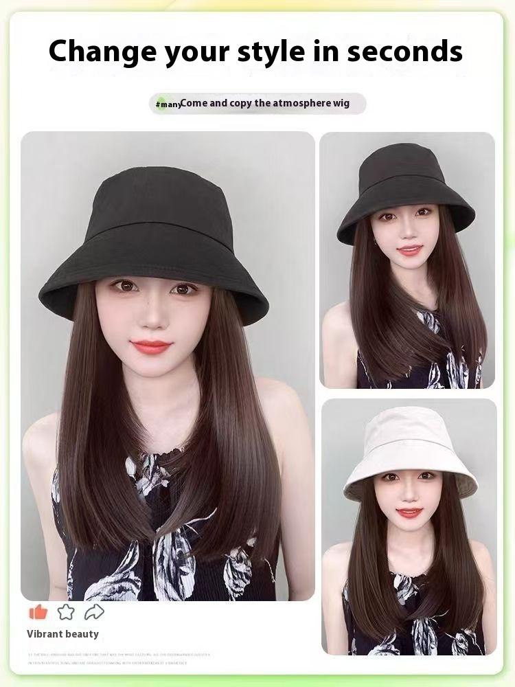 Product Introduction of Tóc Giả, Kích Thước Trung Bình Và Ngắn, Mũ Bucket, Một Mũ, Dành Cho Nữ, Thích Hợp Cho Mùa Thu Và Mùa Đông, Nhẹ Và Thời Trang, Khóa Bên Trong, Tóc Giả Mũ Tóc Ngắn Wig 5