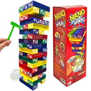 TERMURAH VARIASI Pile of Block Martil Ajaib Mainan Anak Edukasi Permainan Tumpuk Balok Tower Stacko AU.04 Stack Height SS1731 Dus KU17 Cocok untuk 2–10 Pemain Hadiah Seru Anak Laki Perempuan