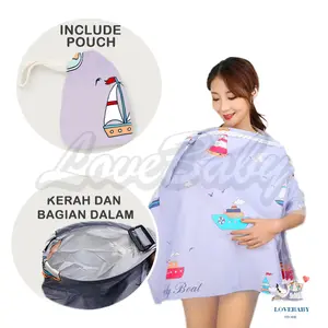 LBSJK Apron Menyusui Nursing Cover Kain Penutup Menyusui Bunda Bayi