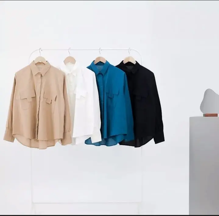 seira id Hasena BAJU WANITA Baju Kemeja Wanita Oversize / Hasena Rayon Premium MODEL BAJU WANITA TERBARU BAJU ATASAN KEKINIAN Katun Lembut Simple Variasi Panjang 5