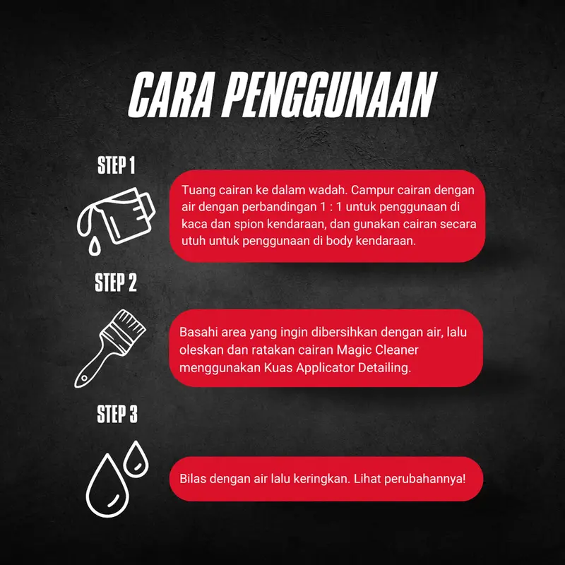 Cairan Pembersih Jamur Kaca dan Body Mobil - Free Applicator - Magic Cleaner - OTOCLNR ID - Pembersih Kerak Kaca dan Body - Penghilang Jamur Kaca - Pembersih Jamur Kaca - Penghilang Jamur Body - Pembersih Kerak Body - Pembersih Jamur Kaca Mobil Kendaraan 2