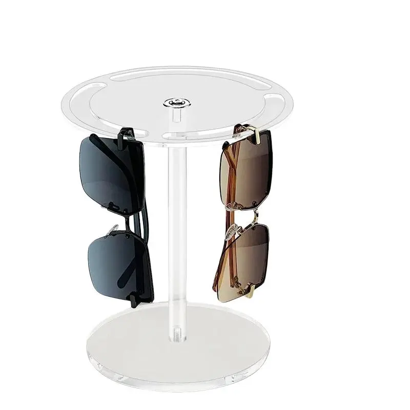 Glasses Display Stand without Glasses, 1 Count 360 Degree Rotating Sunglasses Holder, Desktop Storage Rack for Home Office,  Funky Bedroom Accessories