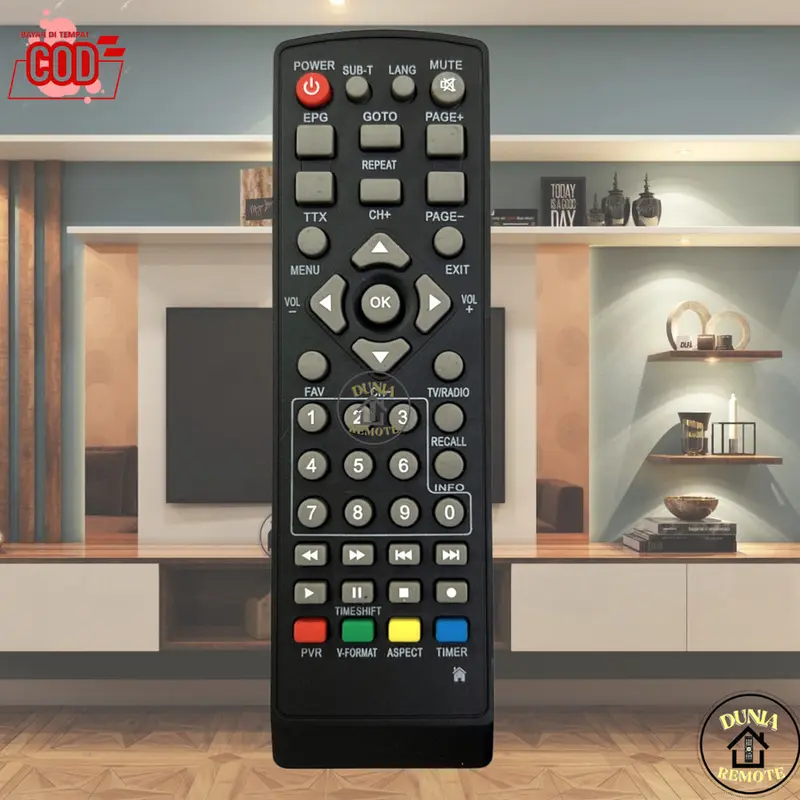 TANPA SETTING!!! Remot Remote Stb Set Top Box Dvb-T2 Luby New/Matrix Silver/Advance/Infico/Supper HD/Wellhome/Noise/Sanex Vitara/Pioline/Evercross/Venus/Hinomaru/EZ Box/Finito/T2 U001/U002/SOGO 1