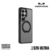 Gambar Case for Samsung Galaxy S26 Ultra KEEPHONE Omega Ring Stand 360° Magsafe - Black, S26 Ultra dari PlayWorks Store Kota Tangerang 2 Tokopedia